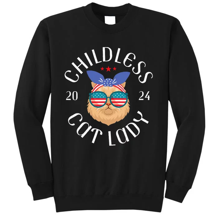 Childless Cat Lady Kamala Harris Classic Style Tall Sweatshirt