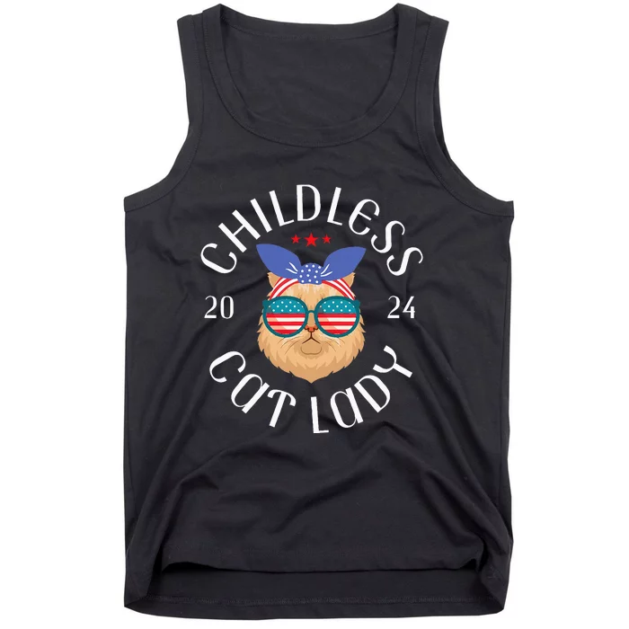 Childless Cat Lady Kamala Harris Classic Style Tank Top