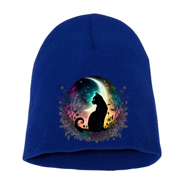 Cute Cat Motifs Cat Short Acrylic Beanie