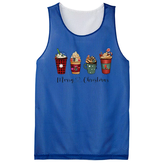 Christmas Coffee Merry Chritsmas Cozy Winter Coffee Lover Mesh Reversible Basketball Jersey Tank