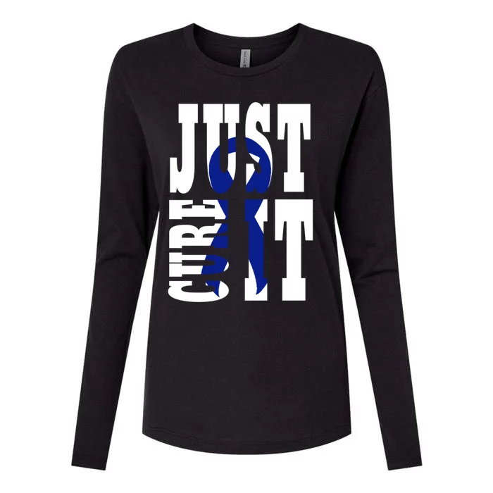 Colon Cancer Meaningful Gift Colorectal Bowel Cancer Awareness Month Womens Cotton Relaxed Long Sleeve T-Shirt