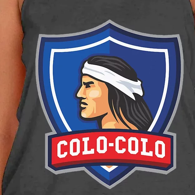 Club Colocolo Macul Chile Updated Women's Knotted Racerback Tank