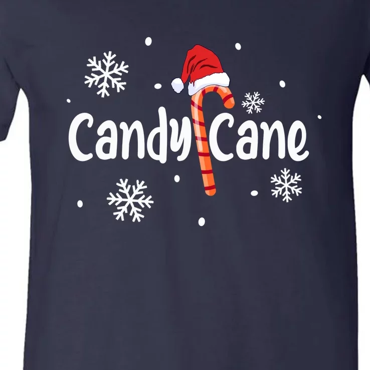 Candy Cane | Merry Christmas V-Neck T-Shirt