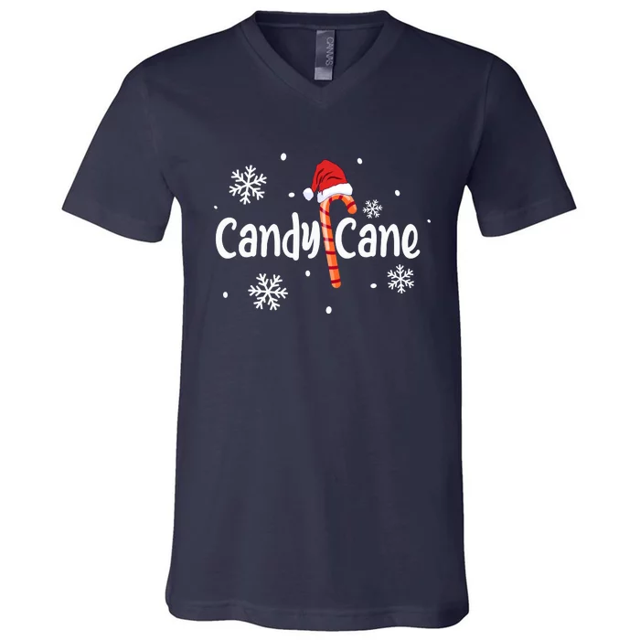 Candy Cane | Merry Christmas V-Neck T-Shirt