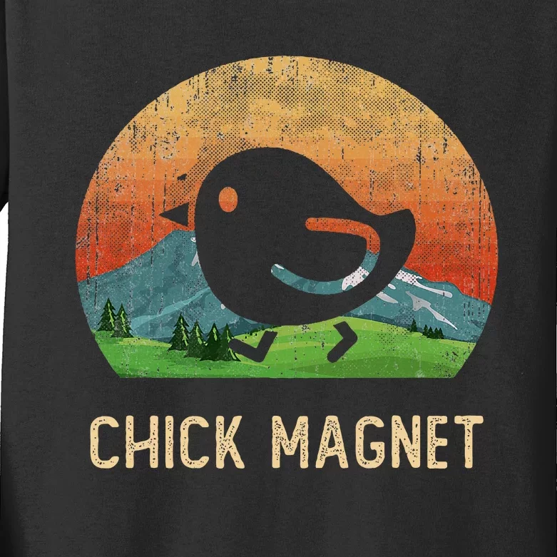 Cool Chick Magnet I Just Freaking Love Chicken Farm Kids Long Sleeve Shirt