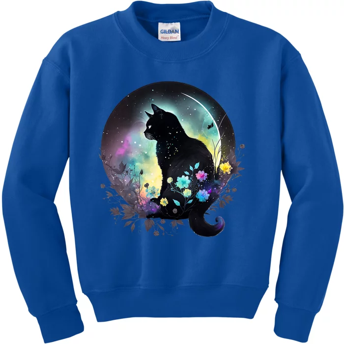 Cute Cat Motifs Cat Kids Sweatshirt