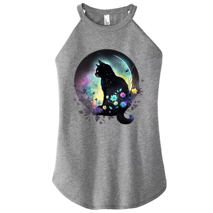 Cute Cat Motifs Cat Women’s Perfect Tri Rocker Tank