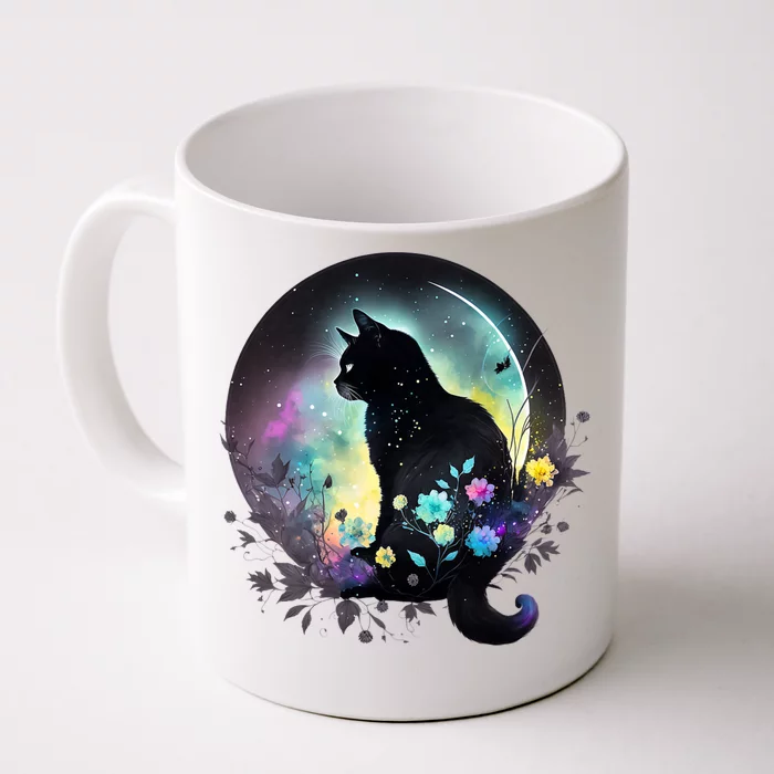 Cute Cat Motifs Cat Front & Back Coffee Mug