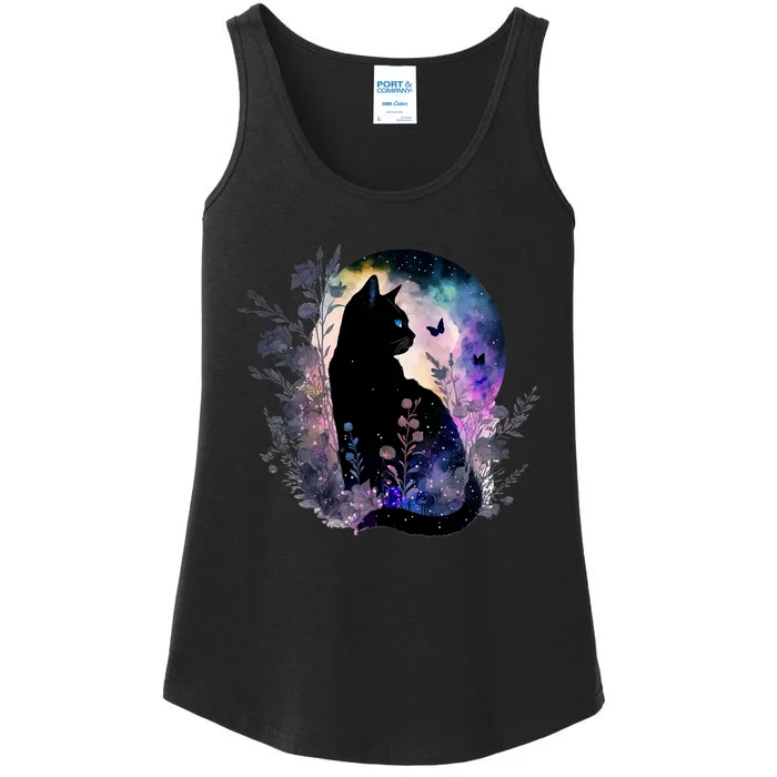 Cute Cat Motifs Cat Ladies Essential Tank