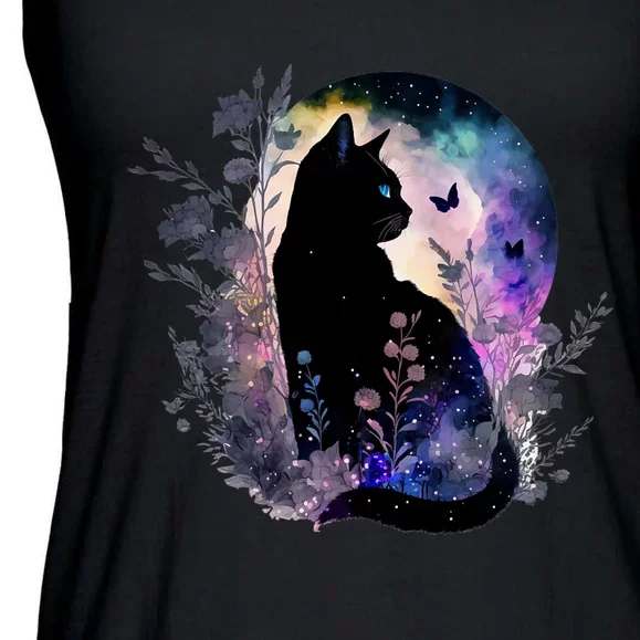 Cute Cat Motifs Cat Ladies Essential Flowy Tank