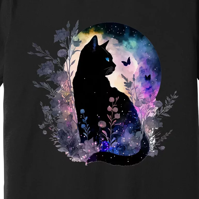 Cute Cat Motifs Cat Premium T-Shirt