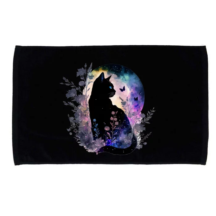 Cute Cat Motifs Cat Microfiber Hand Towel