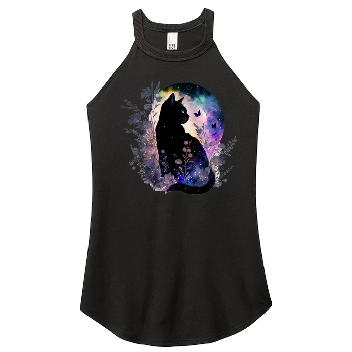 Cute Cat Motifs Cat Women’s Perfect Tri Rocker Tank