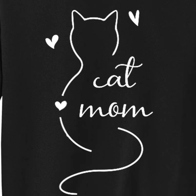 Cute Cat Mam Cat Mama Kitty Kitten Cat Mom Tall Sweatshirt