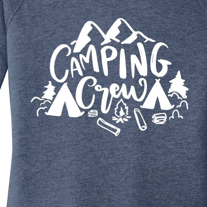 Camping Crew Mountain Women's Perfect Tri Tunic Long Sleeve Shirt