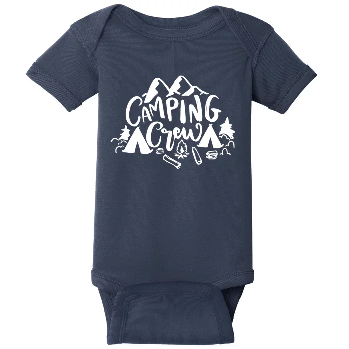 Camping Crew Mountain Baby Bodysuit