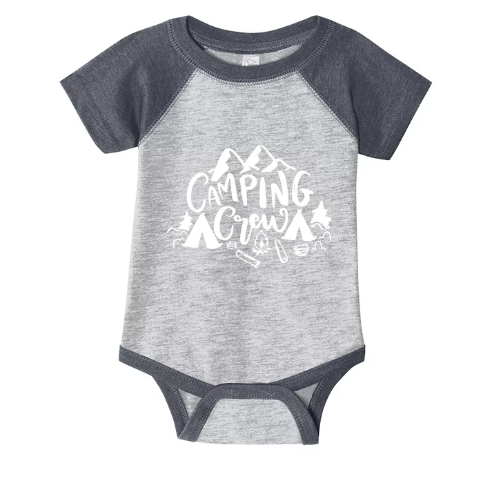 Camping Crew Mountain Infant Baby Jersey Bodysuit