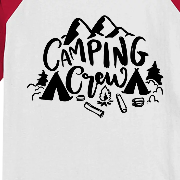 Camping Crew Mountain Kids Colorblock Raglan Jersey