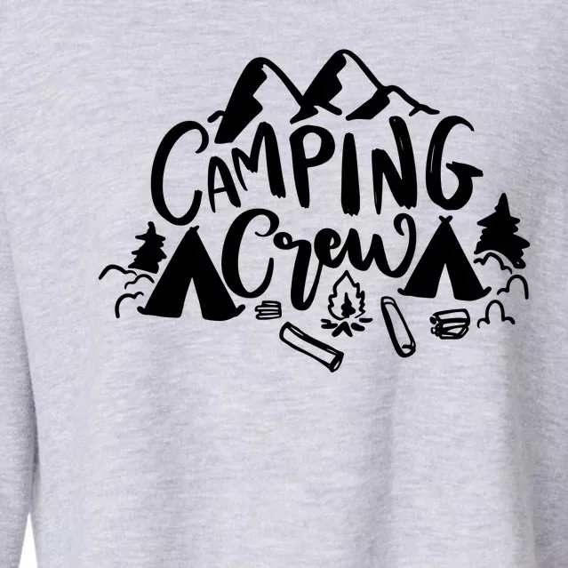 Camping Crew Mountain Cropped Pullover Crew