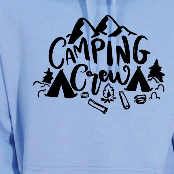 Camping Crew Mountain Unisex Surf Hoodie