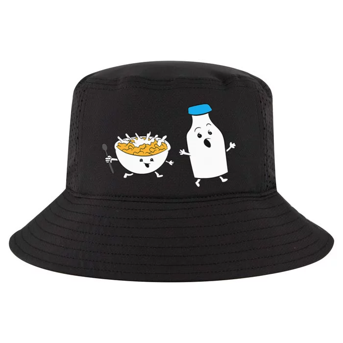 Cereal Chasing Milk Cornflakes Breakfast Cereal Cool Comfort Performance Bucket Hat