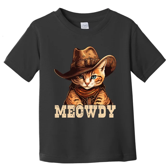 Cowboy Cat Meowdy Toddler T-Shirt