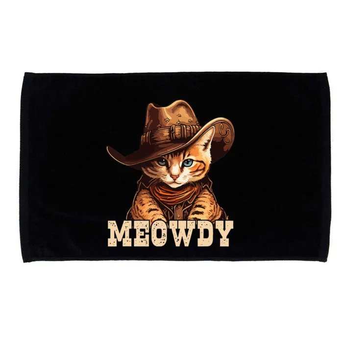 Cowboy Cat Meowdy Microfiber Hand Towel