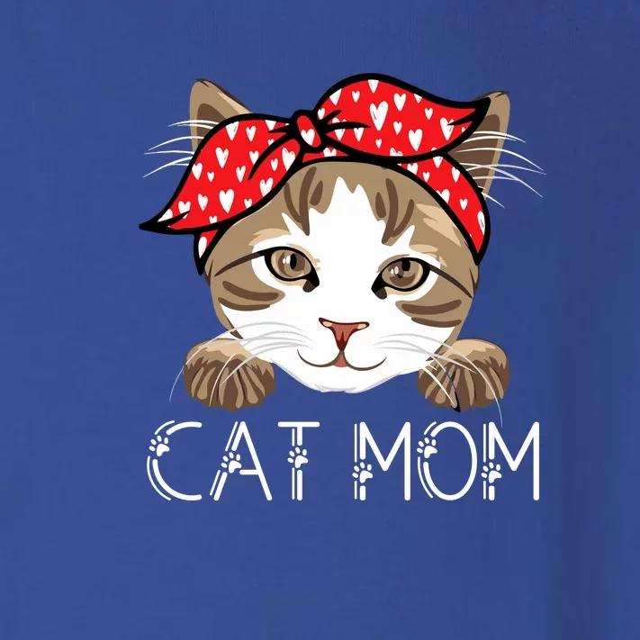 Cute Cat Mom Cat Lovers Mother's Day Toddler Long Sleeve Shirt