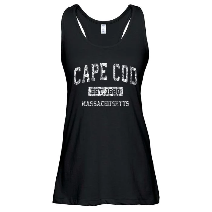 Cape Cod Massachusetts Ma Vintage Sports Established Ladies Essential Flowy Tank