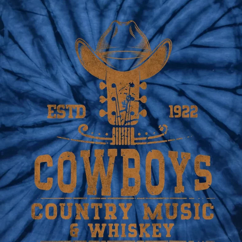 Cowboy Country Music And Whiskey Rodeo Day Whiskey Tie-Dye T-Shirt