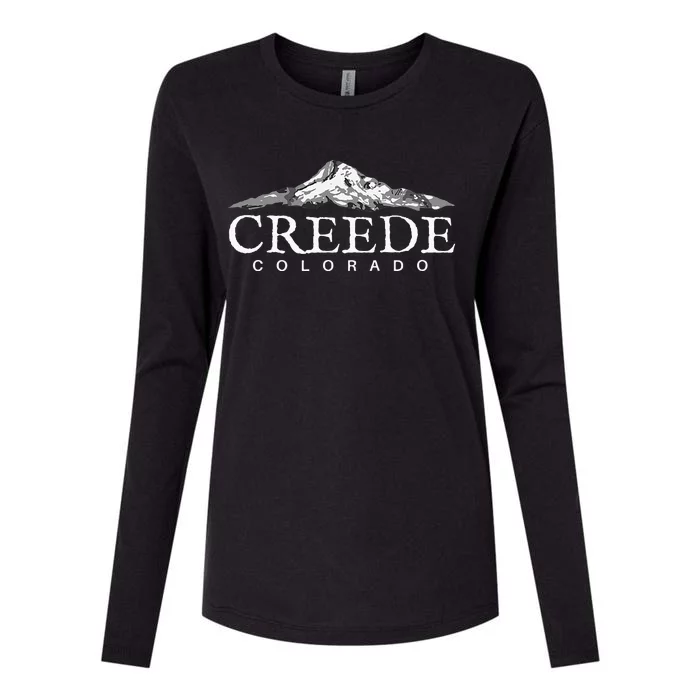 Creede Colorado  Mountain Town Creede Womens Cotton Relaxed Long Sleeve T-Shirt