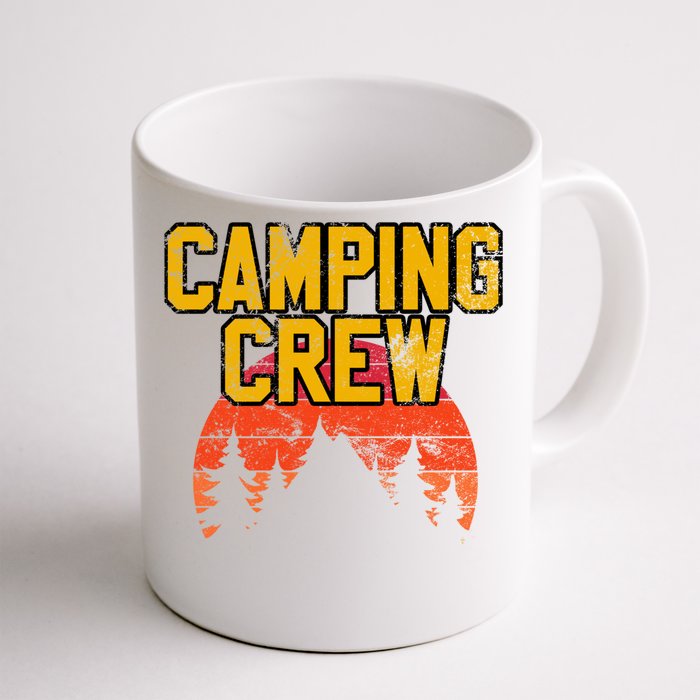 Camping Crew Mountain Hiking Camper Road Trip Matching Group Meaningful Gift Front & Back Coffee Mug