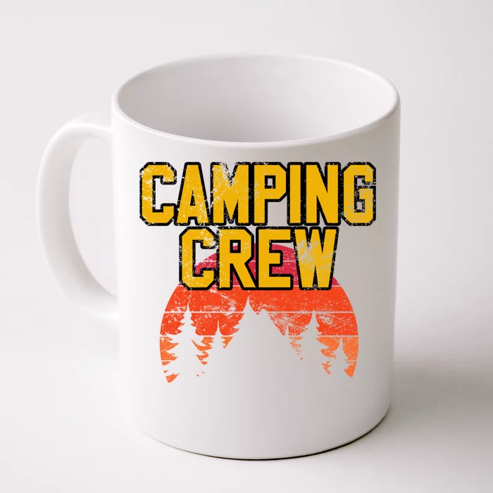 Camping Crew Mountain Hiking Camper Road Trip Matching Group Meaningful Gift Front & Back Coffee Mug