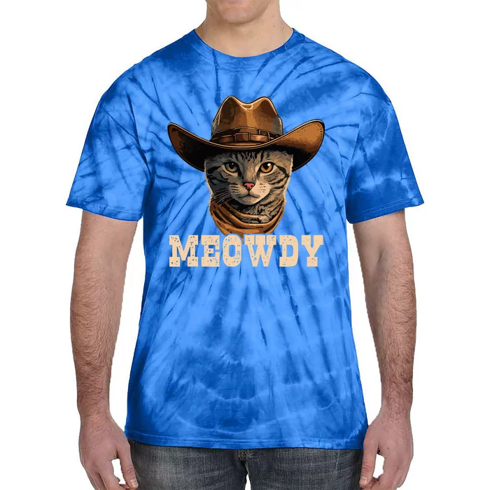 Cowboy Cat Meowdy Tie-Dye T-Shirt