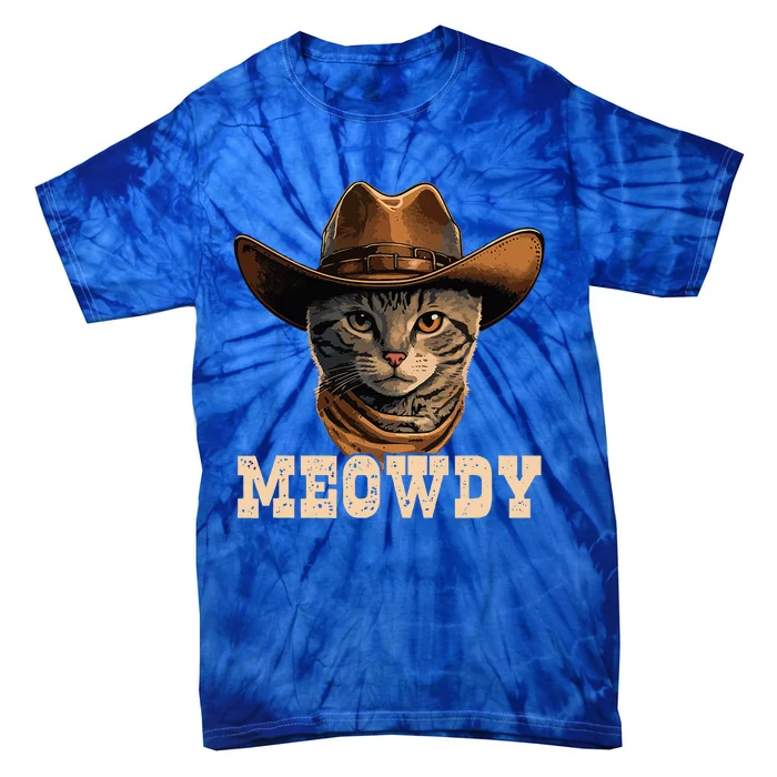 Cowboy Cat Meowdy Tie-Dye T-Shirt