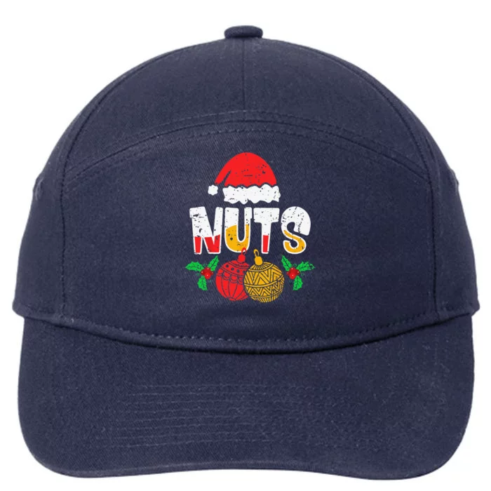 Couples Christmas Matching Christmas Chestnut Gift 7-Panel Snapback Hat