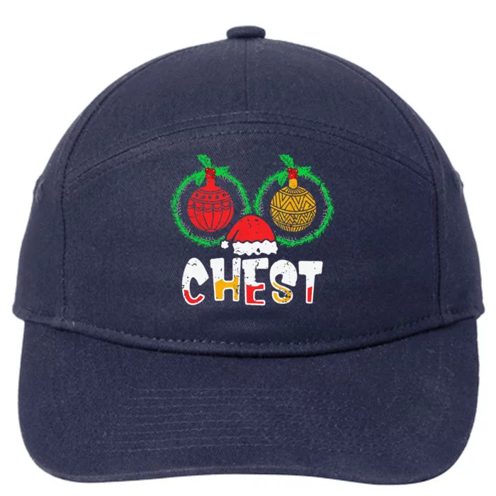 Couples Christmas Matching Christmas Chestnut 7-Panel Snapback Hat