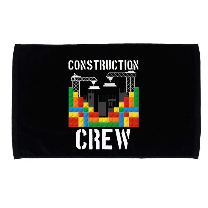 Construction Crew Master Builder Bricklayer Building Blocks Microfiber Hand Towel