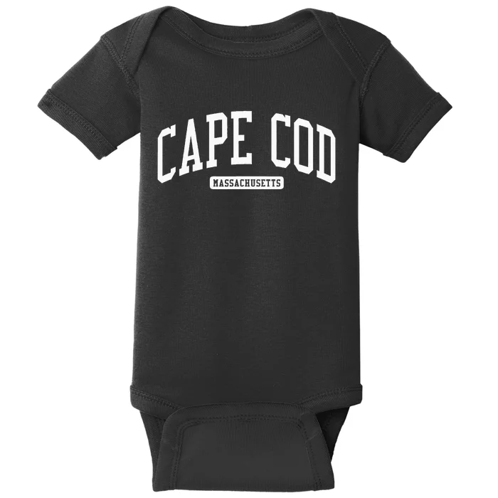 Cape Cod Massachusetts Ma College University Style Baby Bodysuit