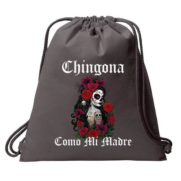 Chingona Como Mi Madre Latina Mexican Drawstring Bag