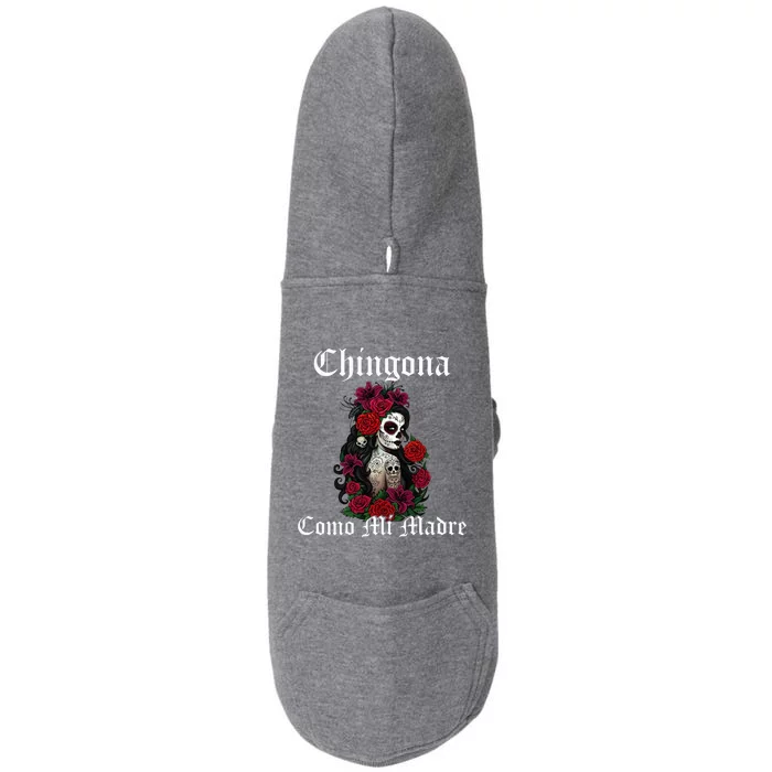 Chingona Como Mi Madre Latina Mexican Doggie 3-End Fleece Hoodie