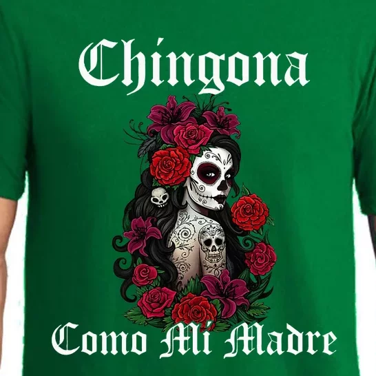 Chingona Como Mi Madre Latina Mexican Pajama Set