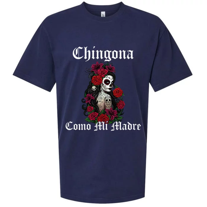 Chingona Como Mi Madre Latina Mexican Sueded Cloud Jersey T-Shirt