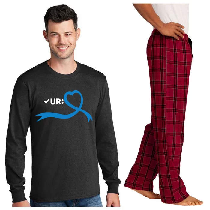 Colon Cancer Month Check Your Colon Colonoscopy Long Sleeve Pajama Set