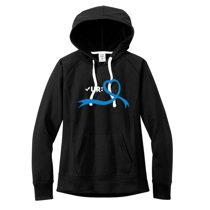 Colon Cancer Month Check Your Colon Colonoscopy Women's Fleece Hoodie