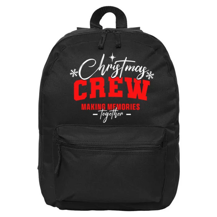 Christmas Crew Matching Family Funny Gift 16 in Basic Backpack