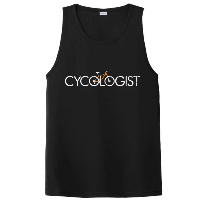 Cycologist Cool MTB Cycling Bike Bicycle Fathers Day Performance Tank