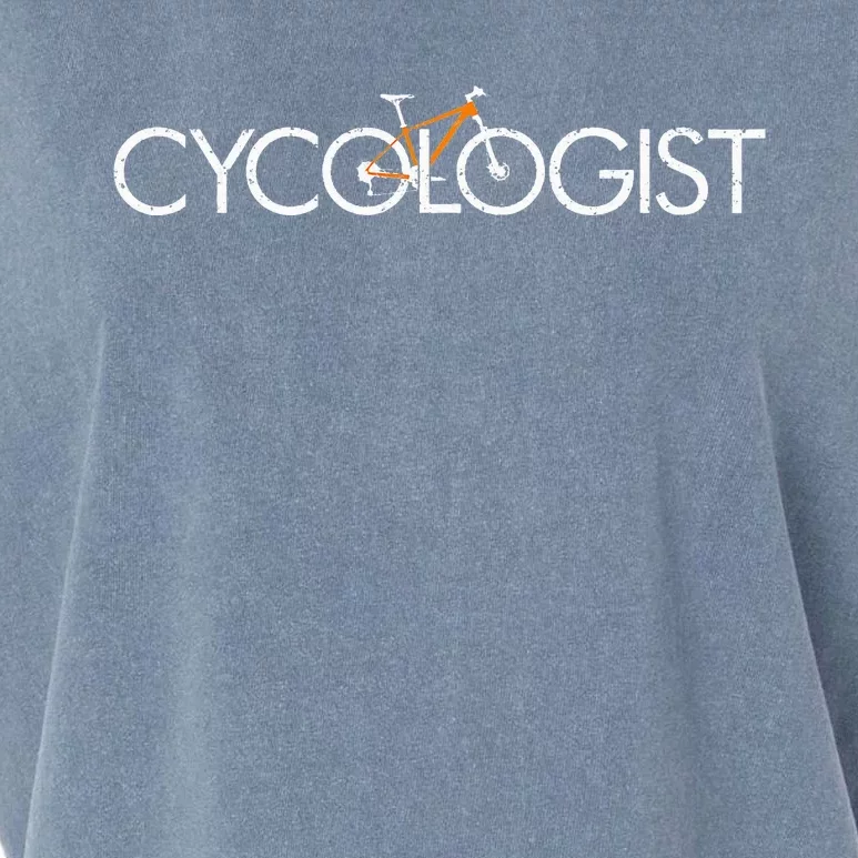 Cycologist Cool MTB Cycling Bike Bicycle Fathers Day Garment-Dyed Women's Muscle Tee