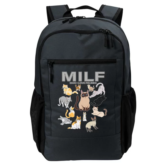 Cute Cats MILF Man I Love Felines Daily Commute Backpack