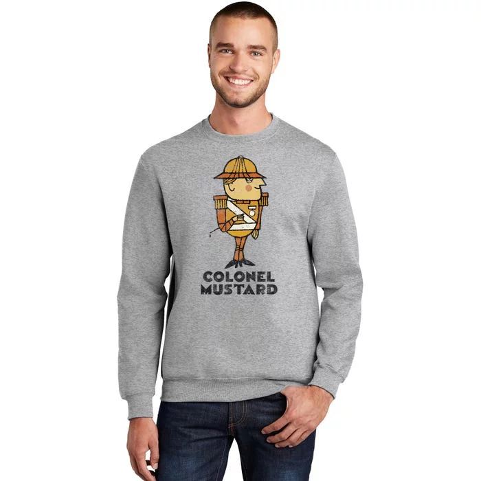 Clue Colonel Mustard Retro Poster Tall Sweatshirt